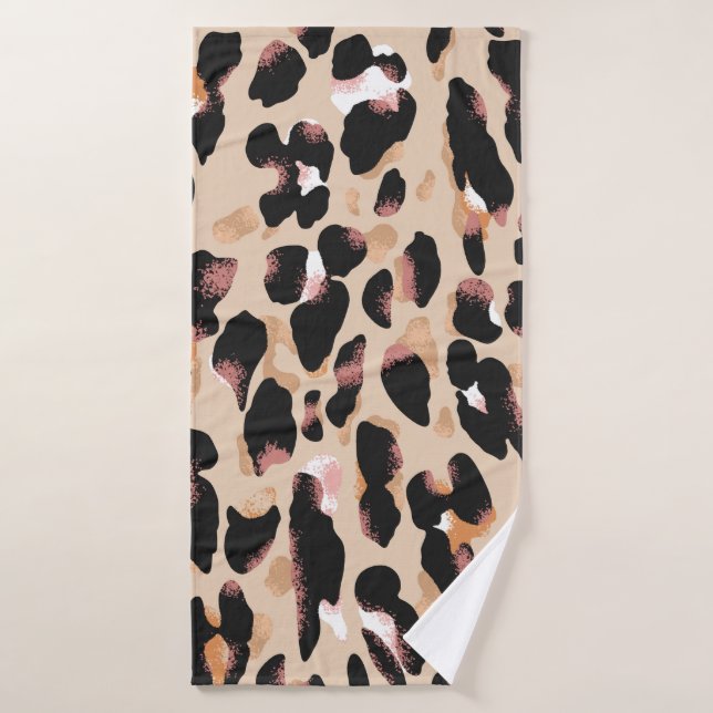 Leopard-Druck nahtlos Muster Badehandtuch (Badehandtuch)
