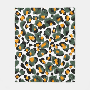 Leopard-Druck nahtlos Muster Fleecedecke