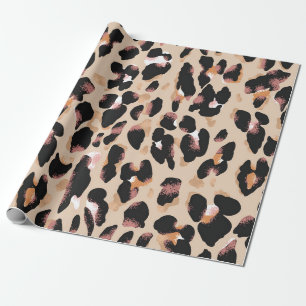 Leopard-Druck nahtlos Muster Geschenkpapier