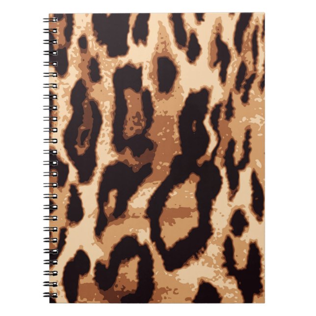 Leopard-Druck nahtlos Muster Notizblock (Vorderseite)