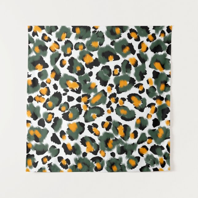 Leopard-Druck nahtlos Muster Wandteppich (Vorderseite)