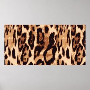 Leopard-Druck nahtlos Poster