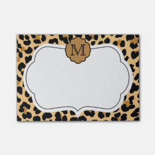 Leopard-Druck-personalisierte Post-it Klebezettel