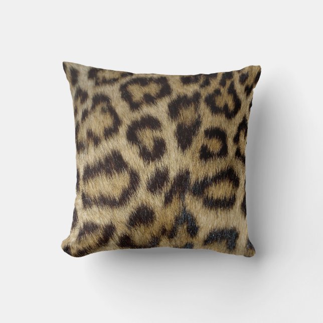 Leopard-Druck Pillows dekoratives mit IHREM NAMEN Kissen (Vorderseite)