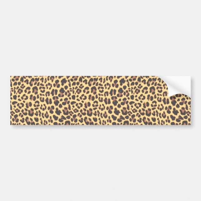 Leopard-Druck-Tierhaut-Muster Autoaufkleber (Vorne)