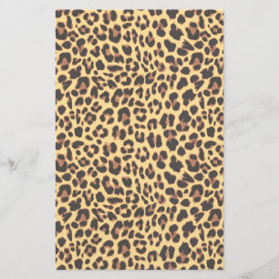 Leopard-Druck-Tierhaut-Muster Briefpapier