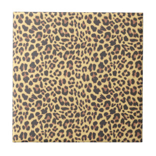 Leopard-Druck-Tierhaut-Muster Fliese