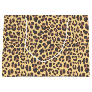 Leopard-Druck-Tierhaut-Muster Große Geschenktüte