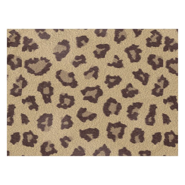 Leopard-Druck Tischdecke (Vorderseite (Horizontal))