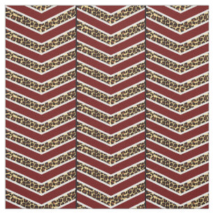 Leopard-Druck-Zickzack Gewebe Stoff