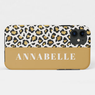 Leopard drucken erste Typografie fett modernes Gol Case-Mate iPhone Hülle