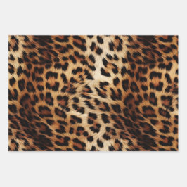 Leopard Druckfett Geschenkpapier Set