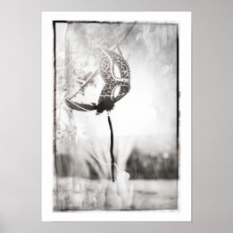 leopard druckmaschinengestempeltes Poster