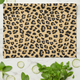 Leopard-Druckmuster Geschirrtuch