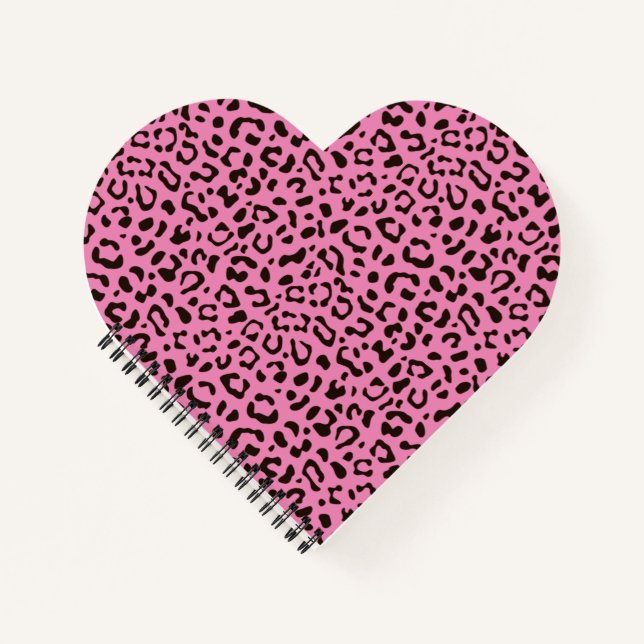 Leopard-Druckmuster Notizbuch (Vorderseite)