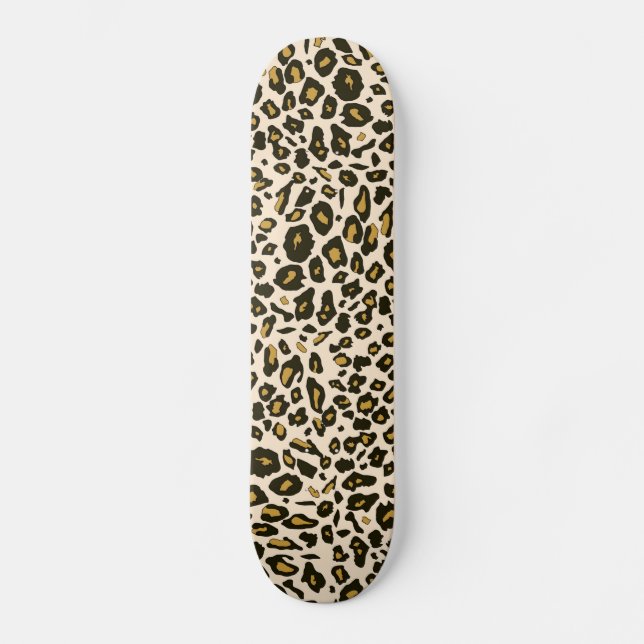Leopard-Druckmuster Skateboard (Vorderseite)