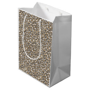 Leopard-Druckstellen neutrale Stellen Chic Trendin Mittlere Geschenktüte