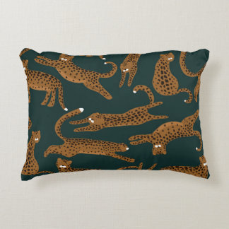 Leopard Dschungel: Tierprint Vintage. Dekokissen