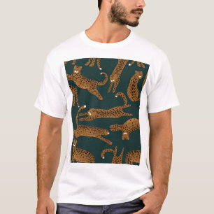 Leopard Dschungel: Tierprint Vintage. T-Shirt