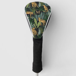 Leopard-Dschungel-Wald-Illustration Nahtloses Must Golf Headcover