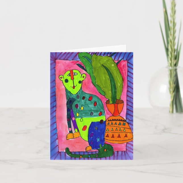 Leopard durch Jullien Jollon, Alter 12 Karte (Vorderseite)