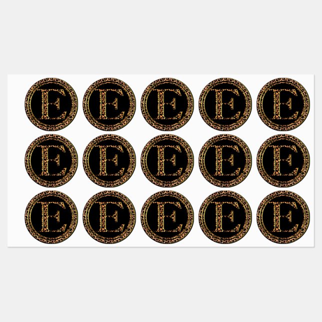 Leopard E Etiketten (Blatt)