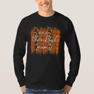 Leopard Eins dankbar Mimi gesegnet Mimi fällt Dank T-Shirt
