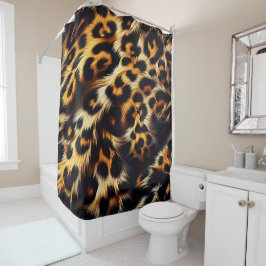 Leopard Elegance: Ein Duvet, der die Show stiehlt Duschvorhang