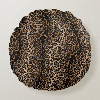 Leopard Elegant print Cushion Set Rundes Kissen