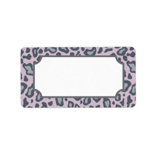 Leopard-Etikette Adressaufkleber