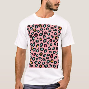 Leopard Exotic: farbenfroher Nahtloser Spaß. T-Shirt