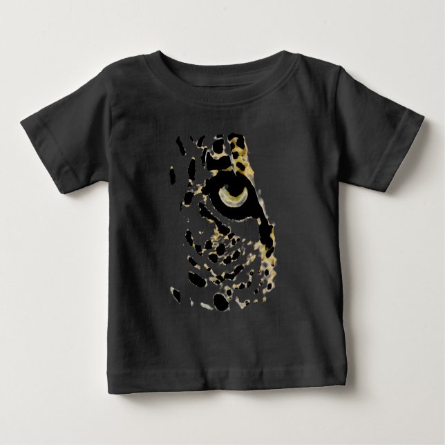 Leopard Eye Baby T-shirt (Vorderseite)
