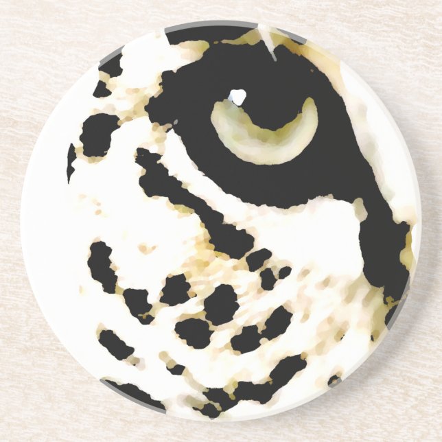Leopard Eye Sandstein Untersetzer (Vorne)
