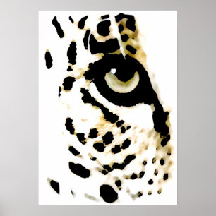 Leopard Eyes Poster - Pop Art Wilde Tiere