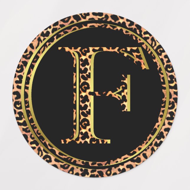 Leopard F Etiketten (Design 3)