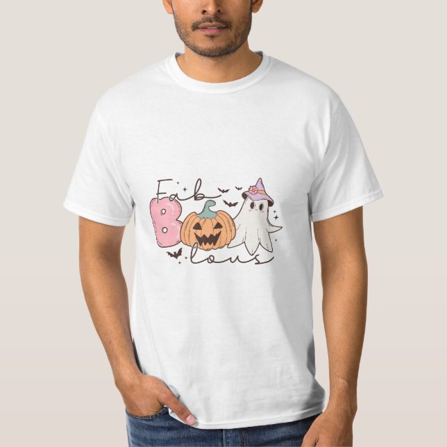 Leopard Fab Boo Lous Halloween T-Shirt (Vorderseite)