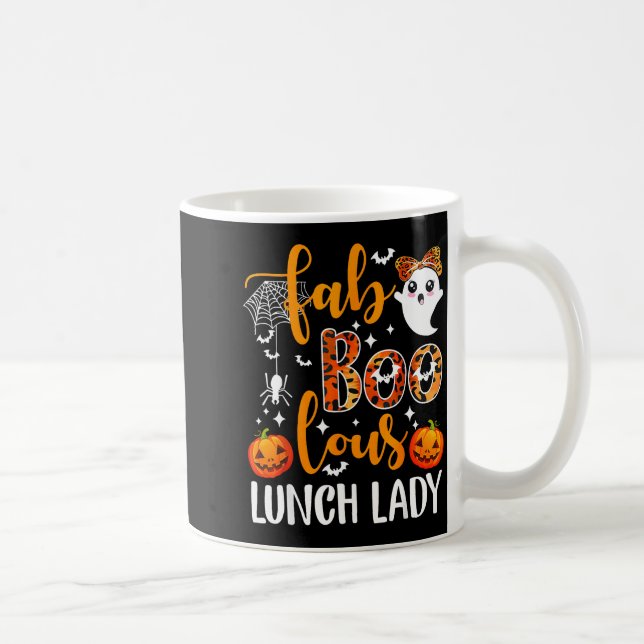 Leopard Fab Boo Lous Lunch Lady Matching Group Tee Kaffeetasse (Rechts)