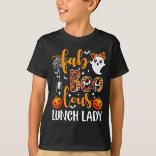 Leopard Fab Boo Lous Lunch Lady passendes Gruppen- T-Shirt