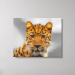 Leopard Face Leinwanddruck