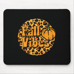 Leopard Fall Vibes Niedlicher Herbst Erntedank Fra Mousepad