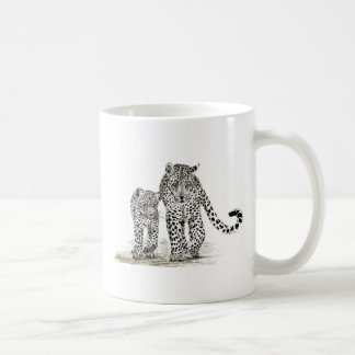 Leopard-Familien-Tasse Tasse