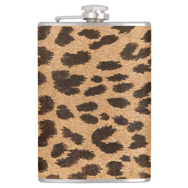 Leopard Flask Flachmann (Vorderseite)