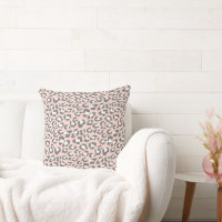 Leopard-Flecken Blush und Graues Tierdruckmuster