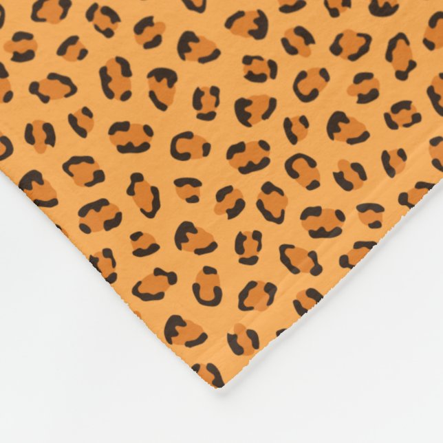 Leopard Fleecedecke (Ecke)