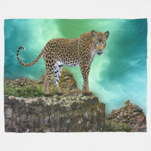 Leopard Fleecedecke