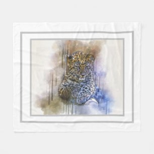 Leopard Fleecedecke