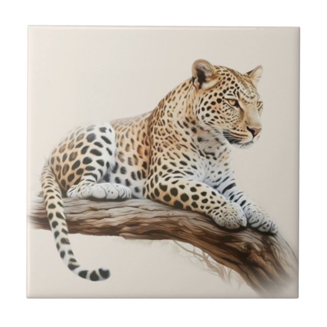 Leopard Fliese (Vorderseite)