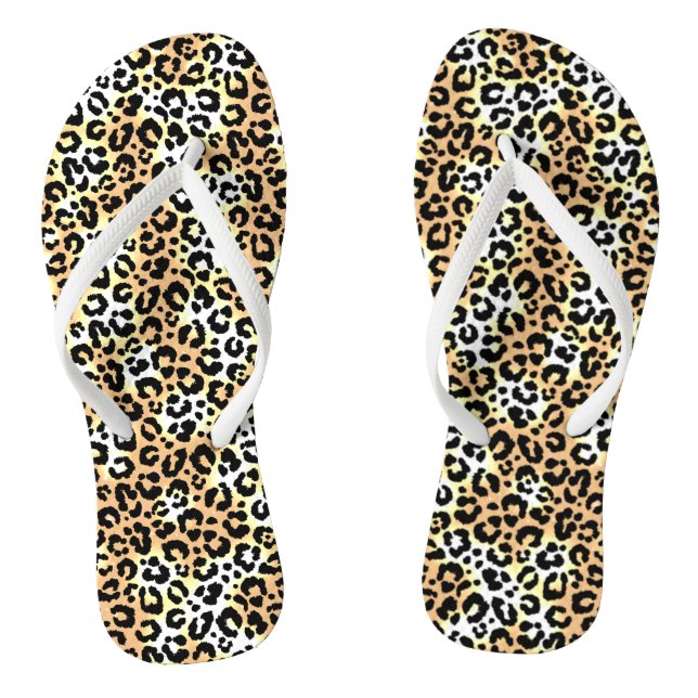 Leopard Flip Flops (Fußbett)