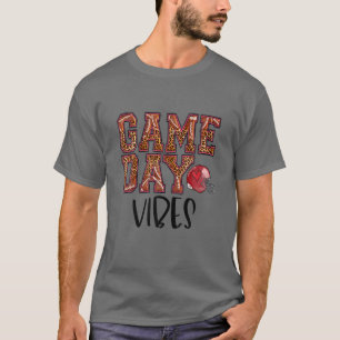 Leopard Football Game Day Vibes T-Shirt Football M