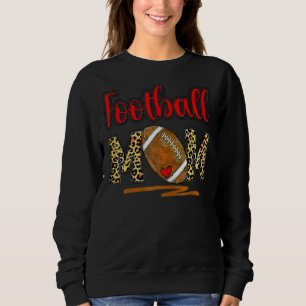 Leopard Football Mama Football Game Day Vibes Moth Sweatshirt